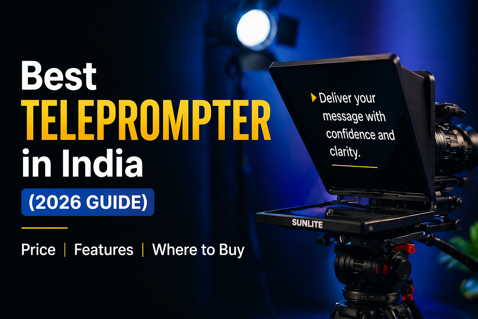 Best Teleprompter in India (2026 Guide): Price, Features & Where to Buy
